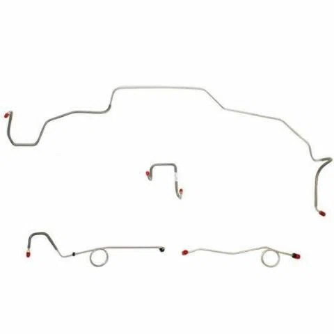 1967 Dodge Coronet Front Brake Line Kit Standard Brakes Steel - RKT6703OM